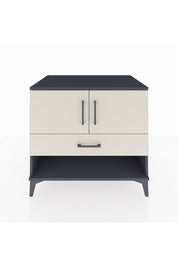 Kronos Şifonyer 2 Raflı Tek Çekmeceli 2 Kapaklı 88x59x80 Antrasit-Aytaşı