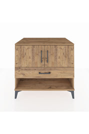 Kronos Şifonyer 2 Raflı Tek Çekmeceli 2 Kapaklı 88x59x80 Çam-Çam