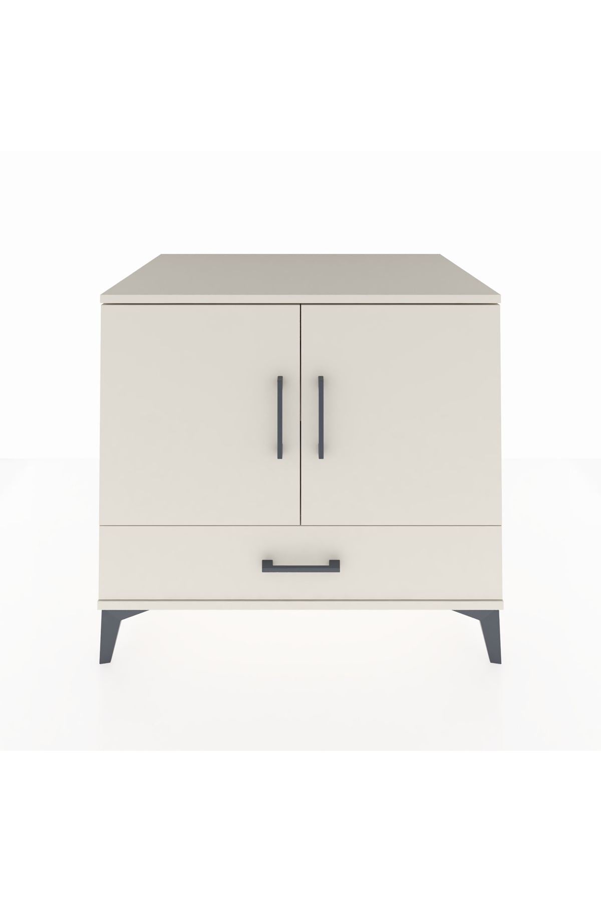 Kronos Şifonyer 2 Raflı Tek Çekmeceli 2 Kapaklı 88x59x80 Aytaşı-Aytaşı