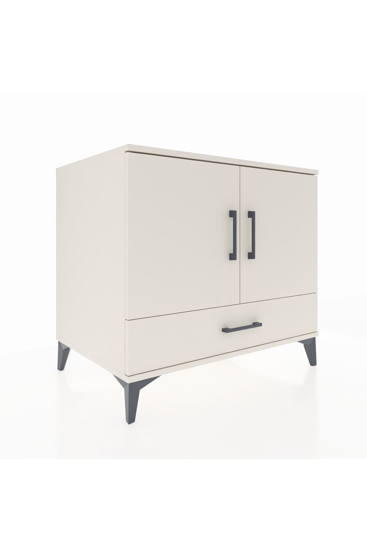 Kronos Şifonyer 2 Raflı Tek Çekmeceli 2 Kapaklı 88x59x80 Aytaşı-Aytaşı