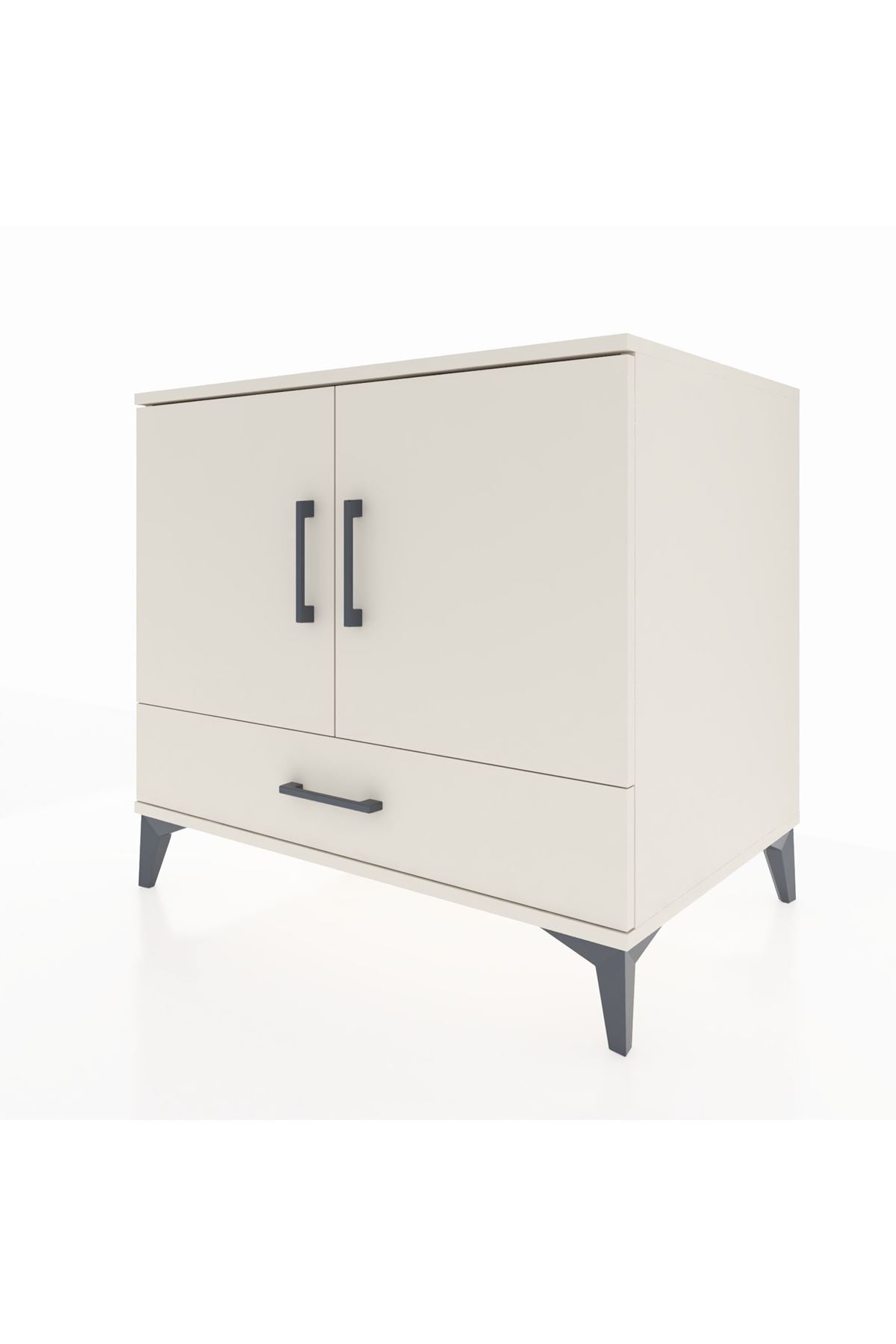 Kronos Şifonyer 2 Raflı Tek Çekmeceli 2 Kapaklı 88x59x80 Aytaşı-Aytaşı