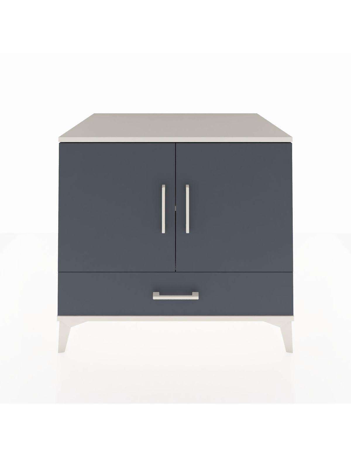 Kronos Şifonyer 2 Raflı Tek Çekmeceli 2 Kapaklı 88x59x80 Aytaşı-Antrasit