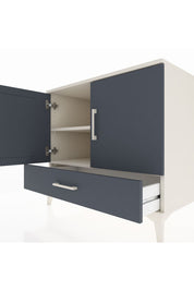 Kronos Şifonyer 2 Raflı Tek Çekmeceli 2 Kapaklı 88x59x80 Aytaşı-Antrasit