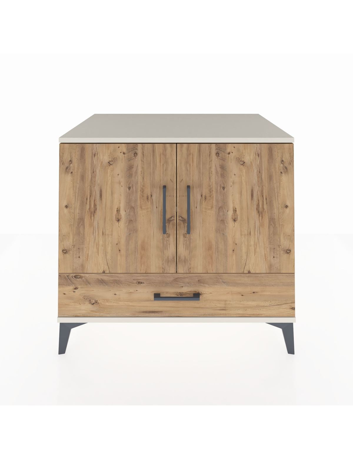 Kronos Şifonyer 2 Raflı Tek Çekmeceli 2 Kapaklı 88x59x80 Aytaşı-Çam