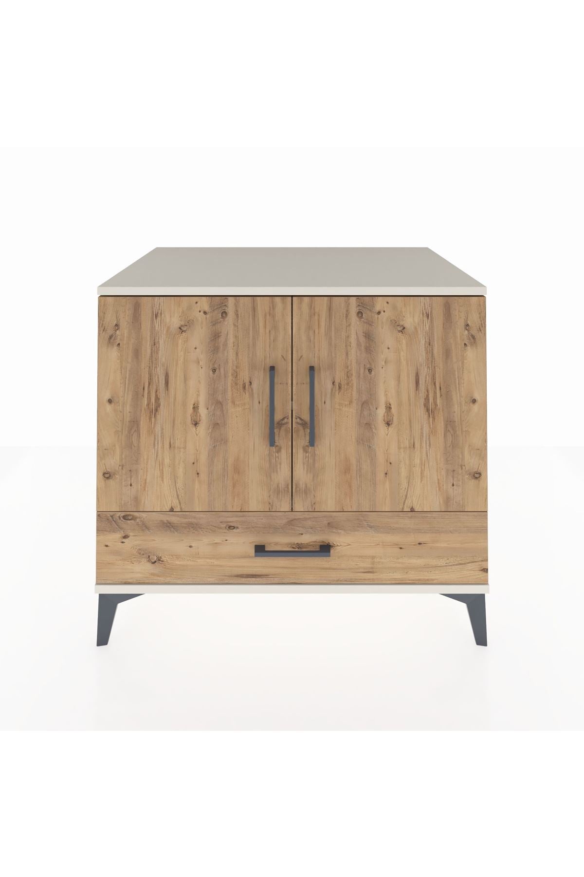 Kronos Şifonyer 2 Raflı Tek Çekmeceli 2 Kapaklı 88x59x80 Aytaşı-Çam