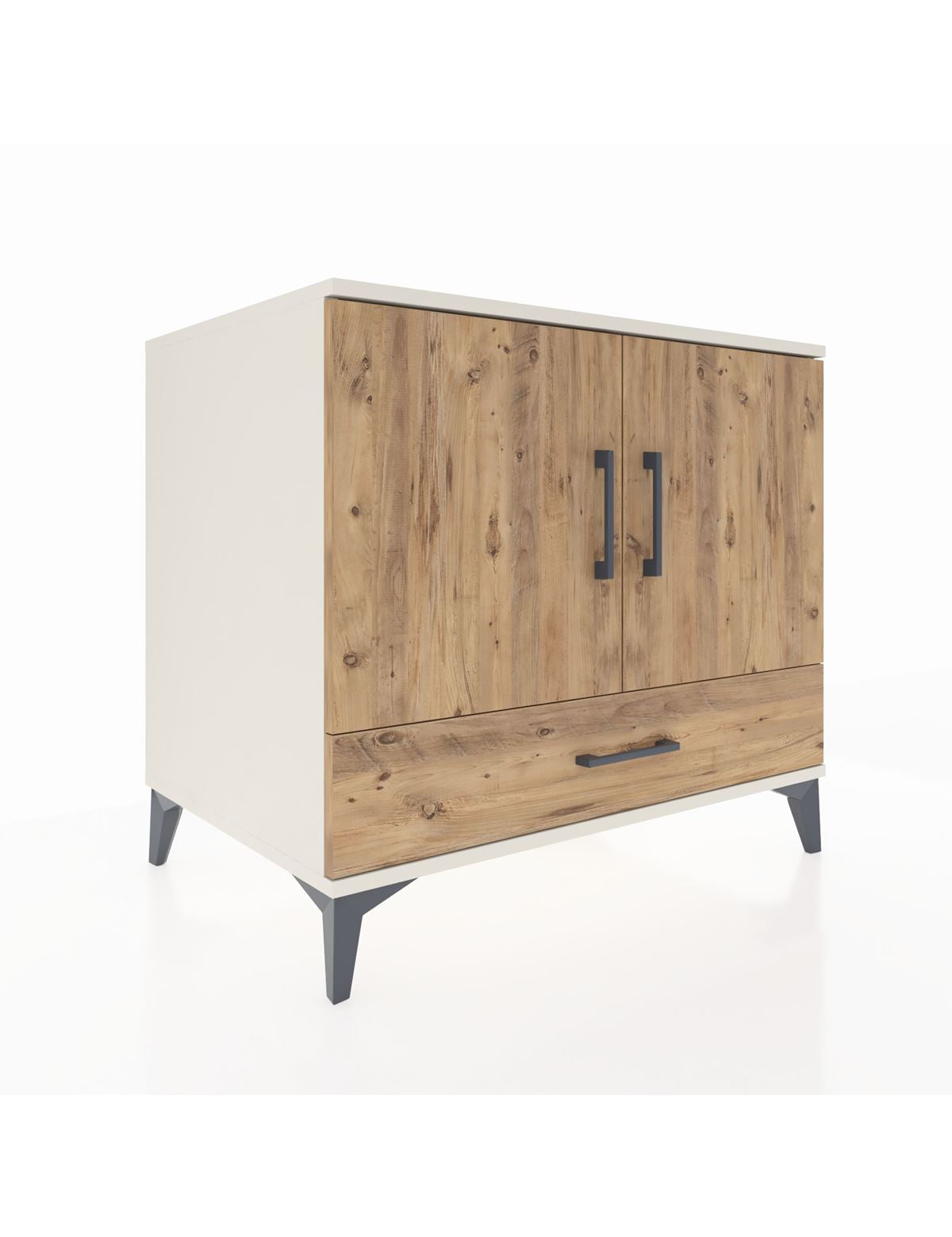 Kronos Şifonyer 2 Raflı Tek Çekmeceli 2 Kapaklı 88x59x80 Aytaşı-Çam