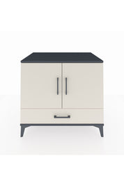 Kronos Şifonyer 2 Raflı Tek Çekmeceli 2 Kapaklı 88x59x80 Antrasit-Aytaşı