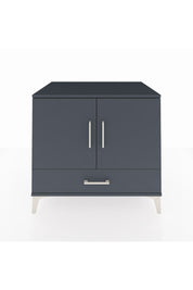 Kronos Şifonyer 2 Raflı Tek Çekmeceli 2 Kapaklı 88x59x80 Antrasit-Antrasit