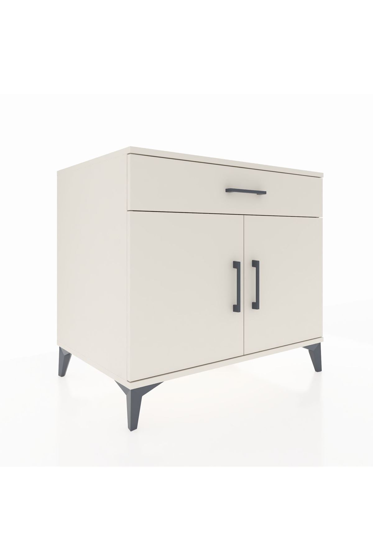 Kronos Şifonyer Tek Raflı Tek Çekmeceli 2 Kapaklı 88x59x80 Aytaşı-Aytaşı