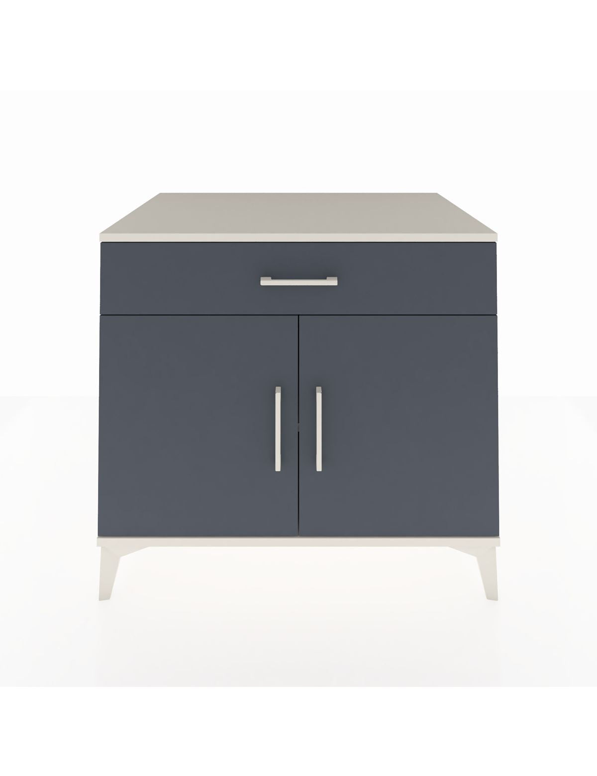 Kronos Şifonyer Tek Raflı Tek Çekmeceli 2 Kapaklı 88x59x80 Aytaşı-Antrasit