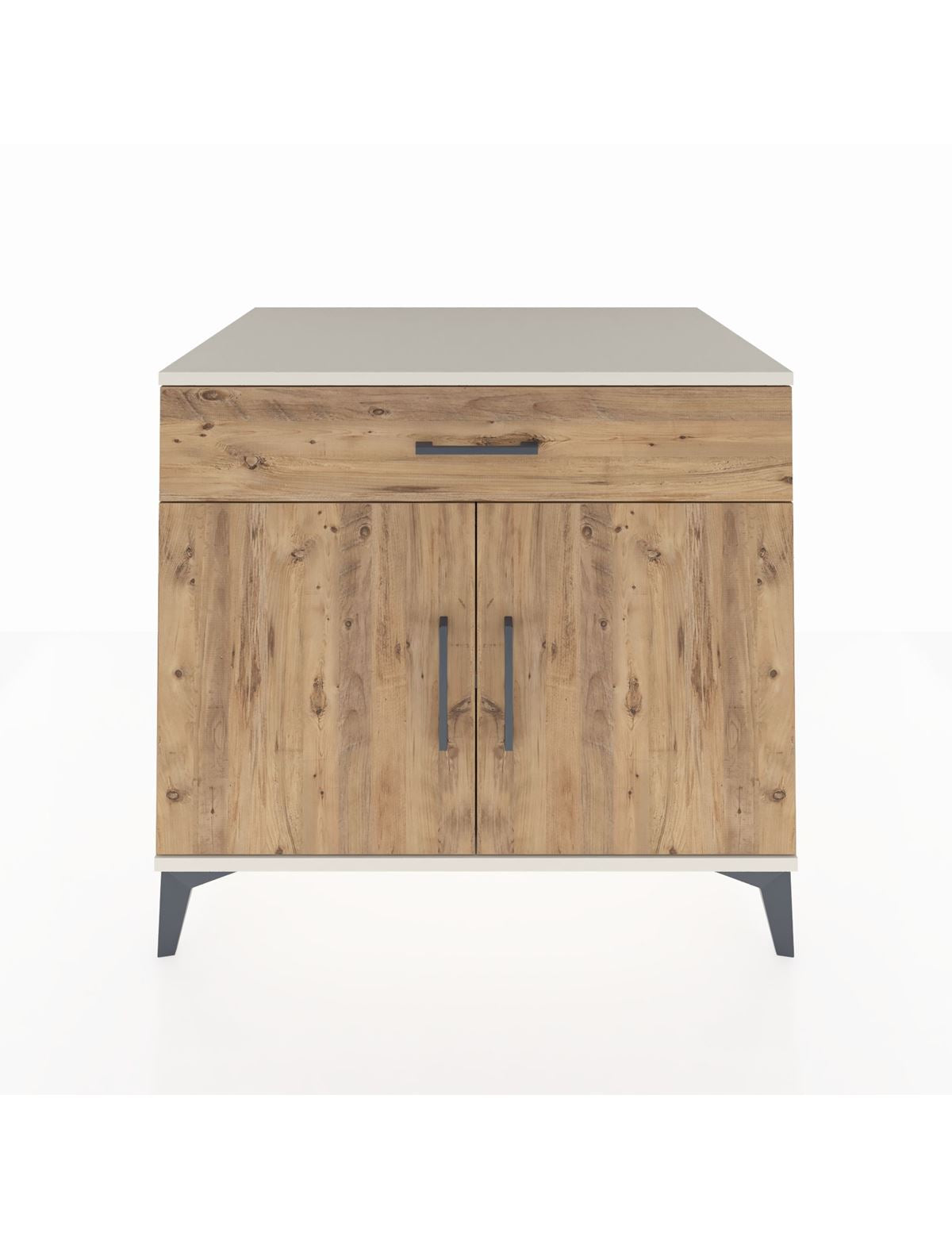 Kronos Şifonyer Tek Raflı Tek Çekmeceli 2 Kapaklı 88x59x80 Aytaşı-Çam