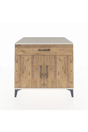 Kronos Şifonyer Tek Raflı Tek Çekmeceli 2 Kapaklı 88x59x80 Aytaşı-Çam