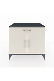 Kronos Şifonyer Tek Raflı Tek Çekmeceli 2 Kapaklı 88x59x80 Antrasit-Aytaşı