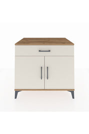Kronos Şifonyer Tek Raflı Tek Çekmeceli 2 Kapaklı 88x59x80 Çam-Aytaşı