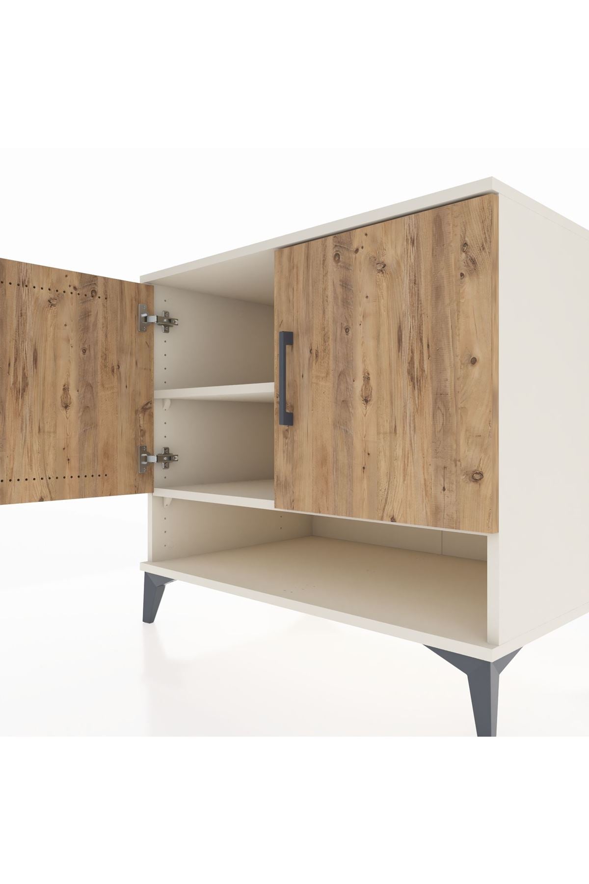 Kronos Şifonyer 2 Raflı 2 Kapaklı 88x59x80 Aytaşı-Çam