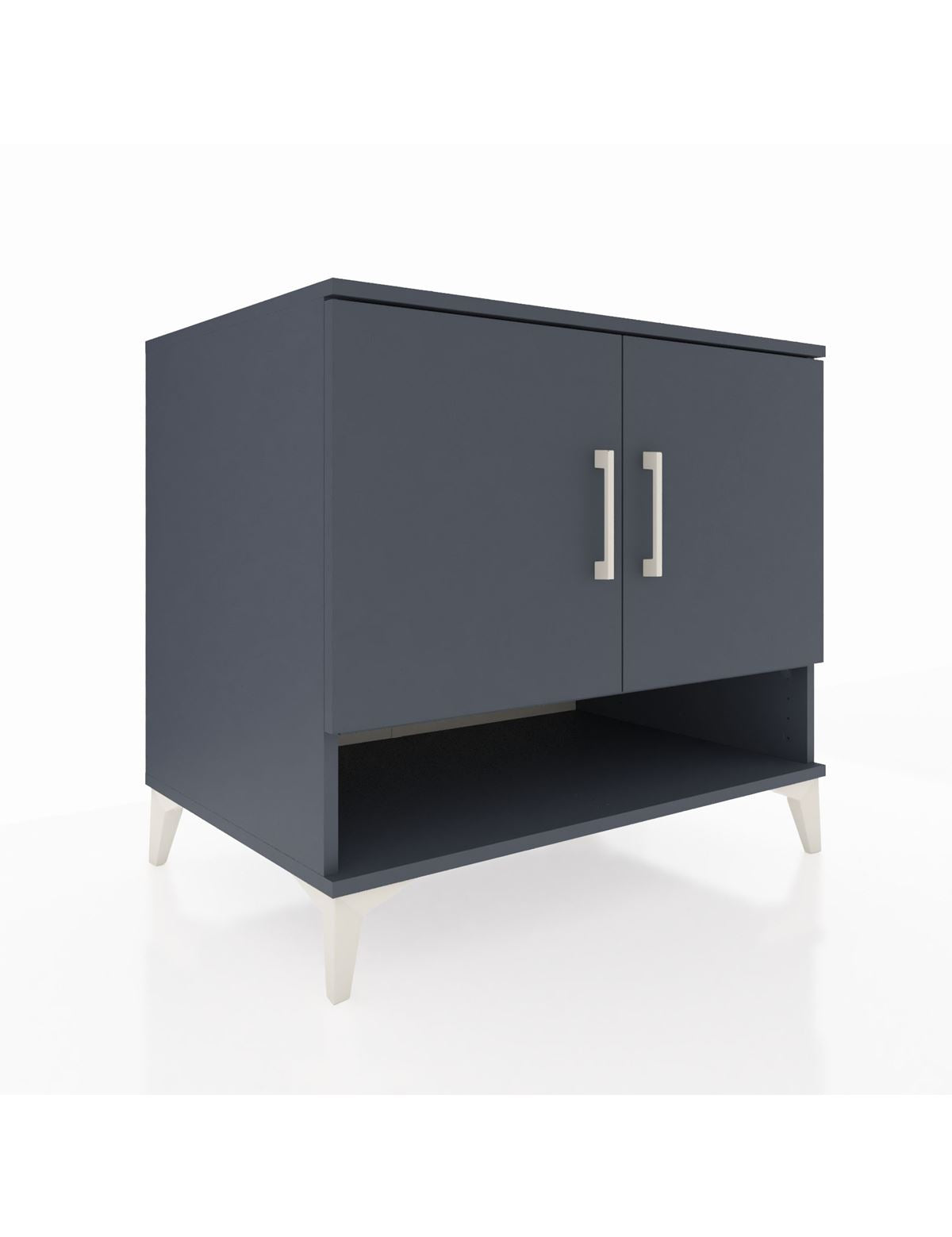 Kronos Şifonyer 2 Raflı 2 Kapaklı 88x59x80 Antrasit-Antrasit