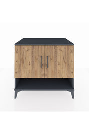 Kronos Şifonyer 2 Raflı 2 Kapaklı 88x59x80 Antrasit-Çam