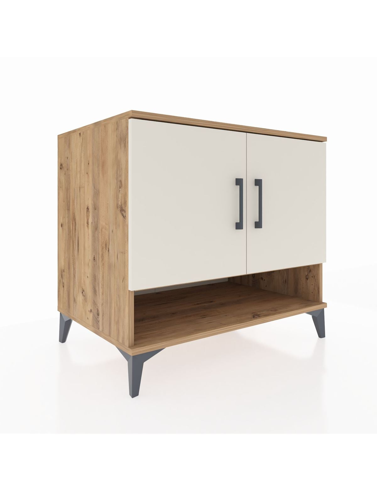 Kronos Şifonyer 2 Raflı 2 Kapaklı 88x59x80 Çam-Aytaşı