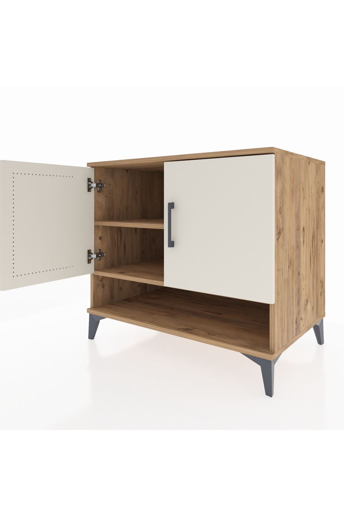 Kronos Şifonyer 2 Raflı 2 Kapaklı 88x59x80 Çam-Aytaşı