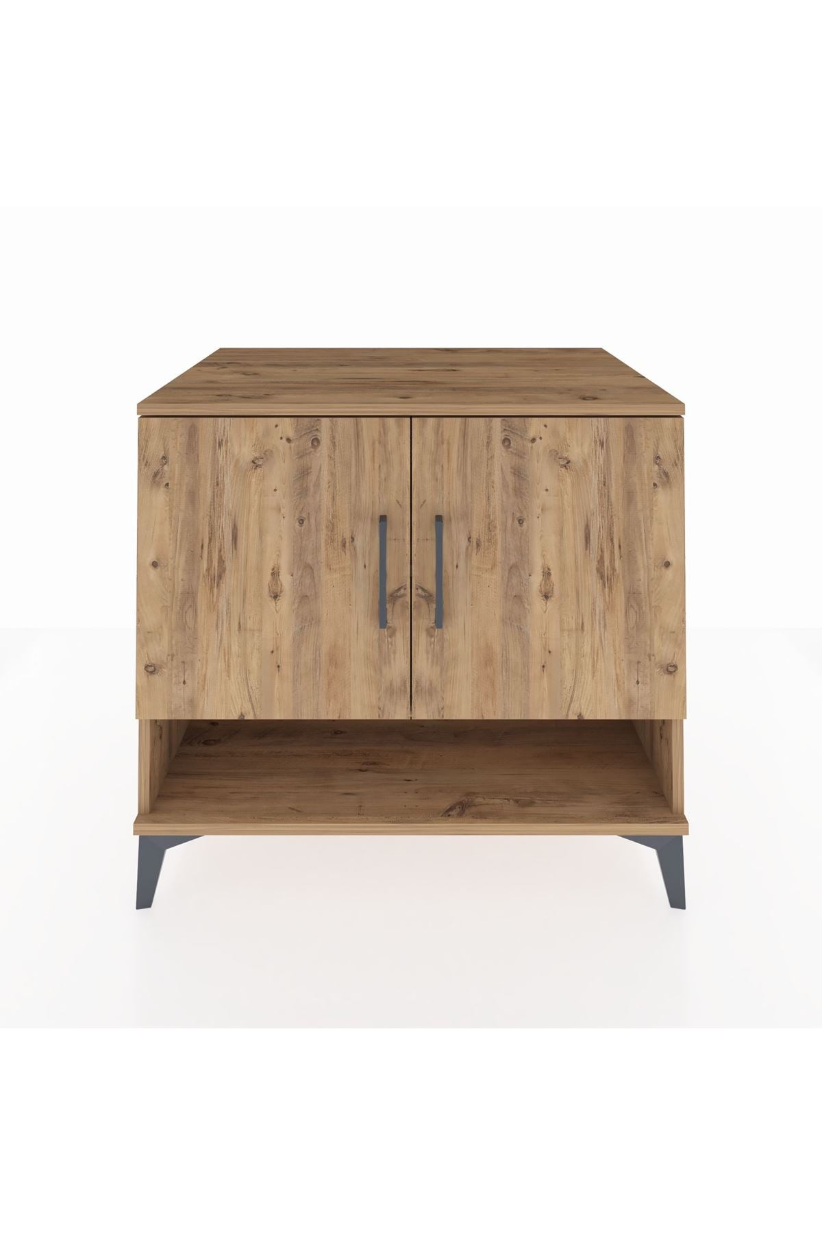 Kronos Şifonyer 2 Raflı 2 Kapaklı 88x59x80 Çam-Çam