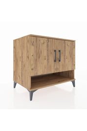 Kronos Şifonyer 2 Raflı 2 Kapaklı 88x59x80 Çam-Çam