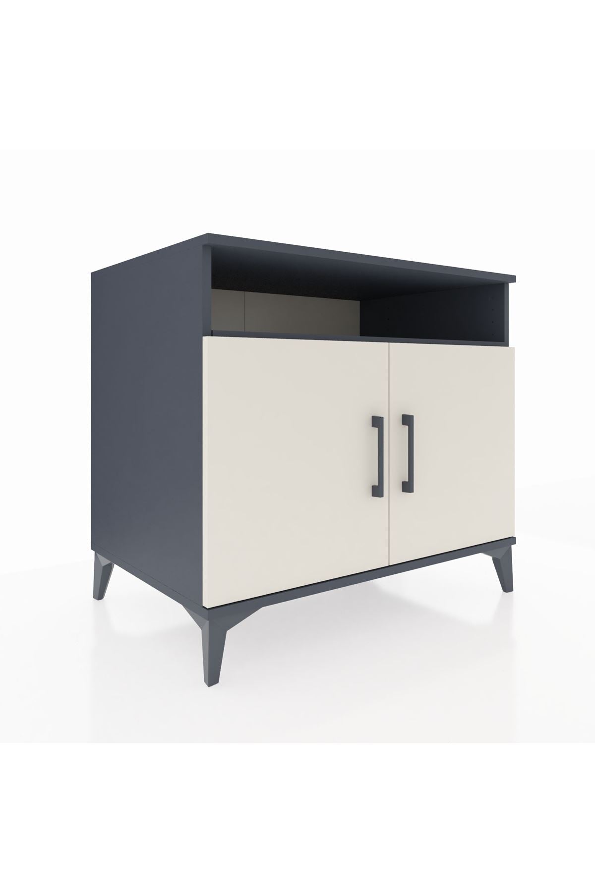 Kronos Şifonyer 2 Raflı 2 Kapaklı 88x59x80 Antrasit-Aytaşı