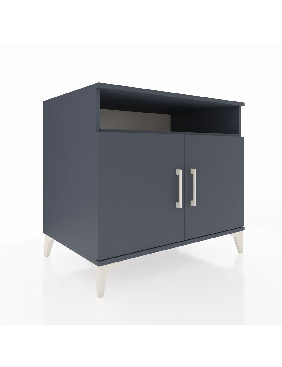 Kronos Şifonyer 2 Raflı 2 Kapaklı 88x59x80 Antrasit-Antrasit