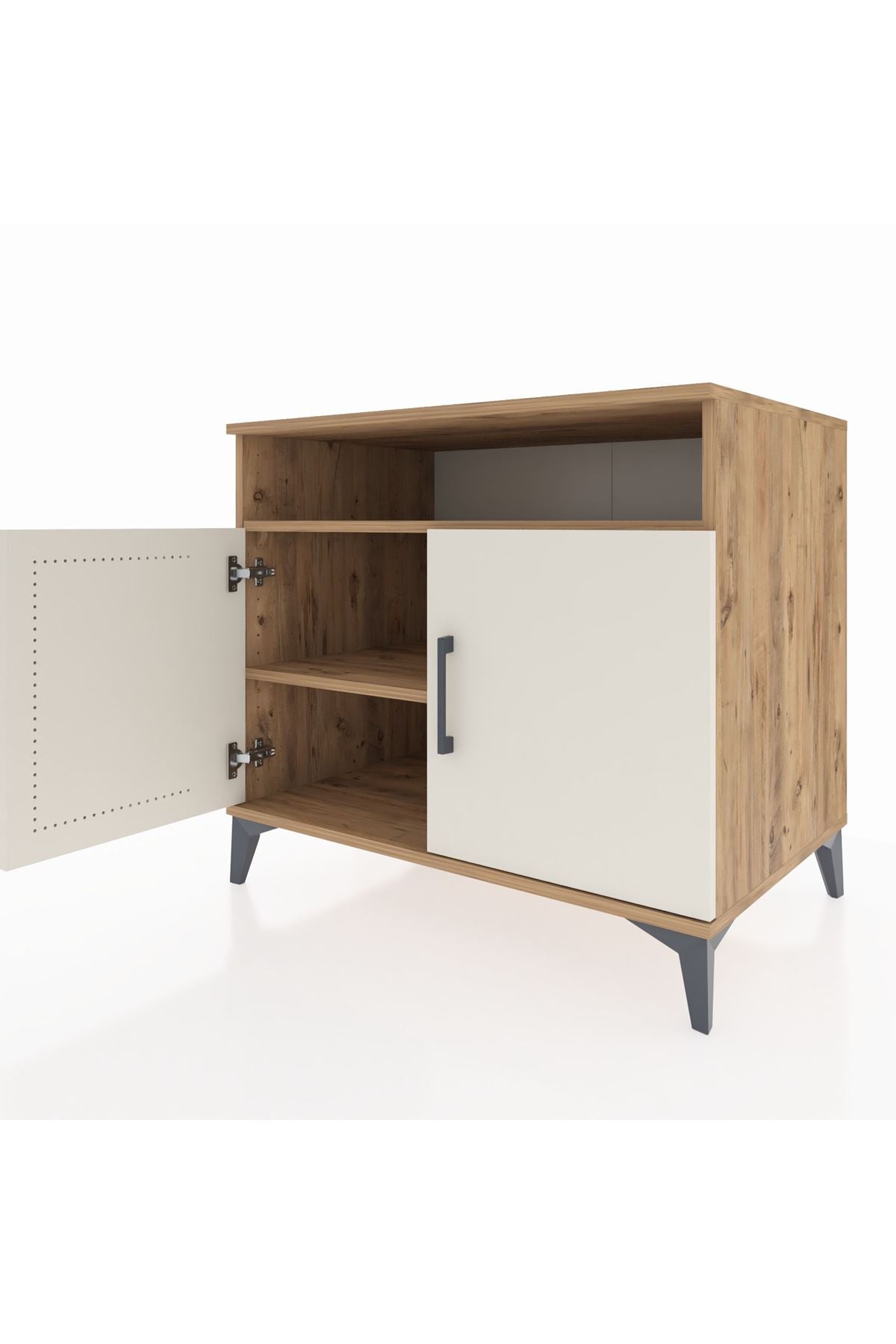 Kronos Şifonyer 2 Raflı 2 Kapaklı 88x59x80 Çam-Aytaşı