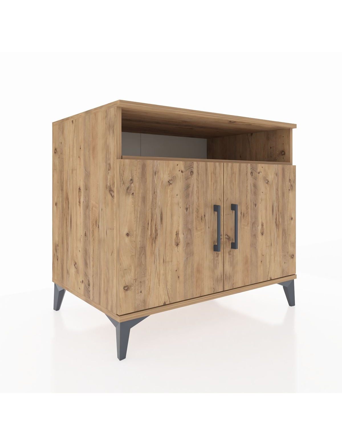 Kronos Şifonyer 2 Raflı 2 Kapaklı 88x59x80 Çam-Çam