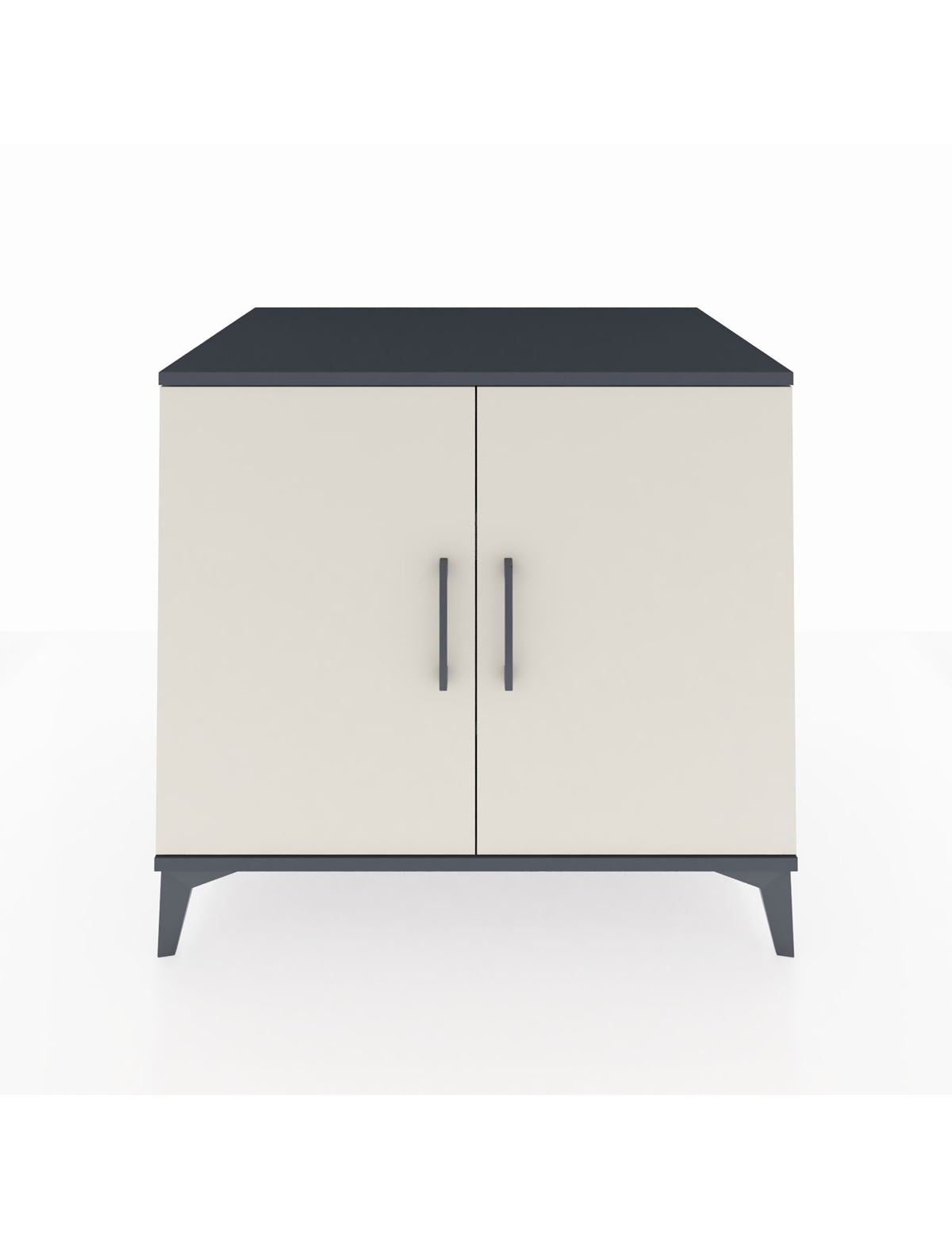 Kronos Şifonyer 2 Raflı 2 Kapaklı 88x59x80 Antrasit-Aytaşı