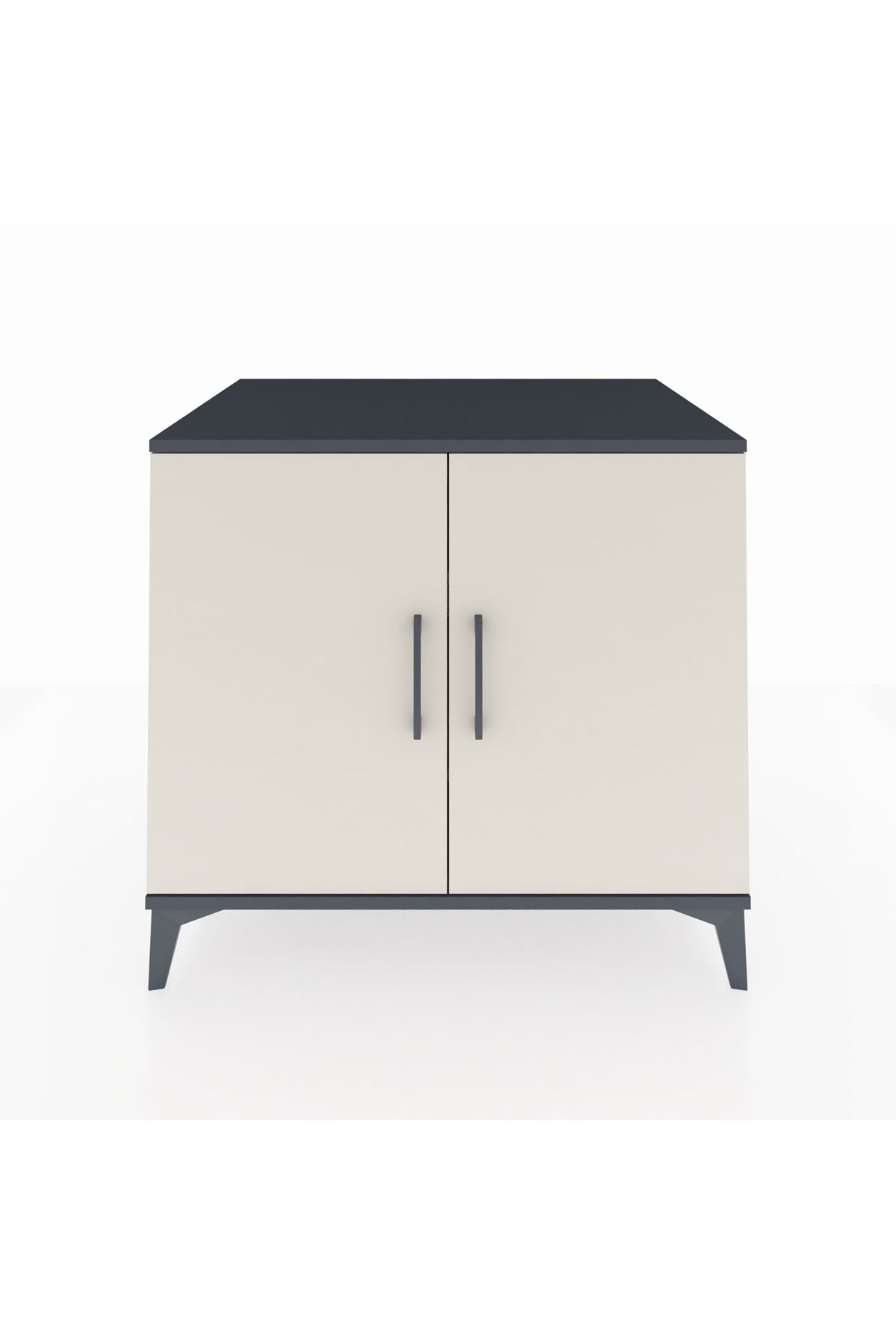 Kronos Şifonyer 2 Raflı 2 Kapaklı 88x59x80 Antrasit-Aytaşı