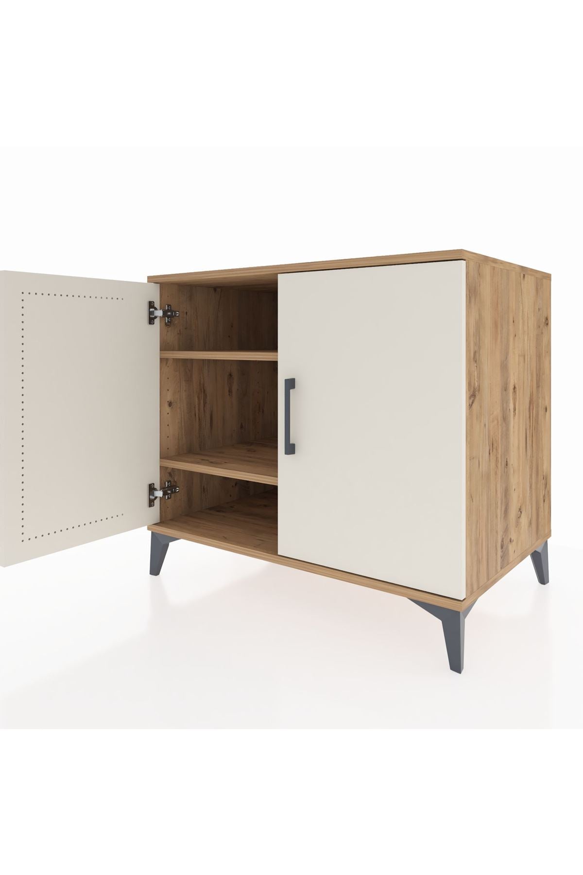 Kronos Şifonyer 2 Raflı 2 Kapaklı 88x59x80 Çam-Aytaşı