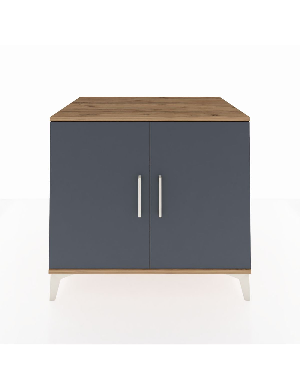 Kronos Şifonyer 2 Raflı 2 Kapaklı 88x59x80 Çam-Antrasit