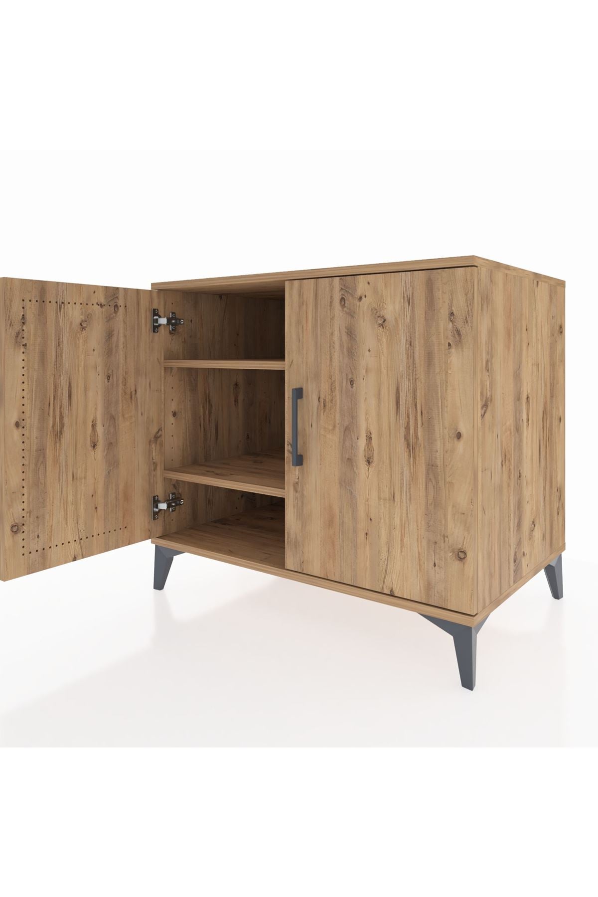 Kronos Şifonyer 2 Raflı 2 Kapaklı 88x59x80 Çam-Çam