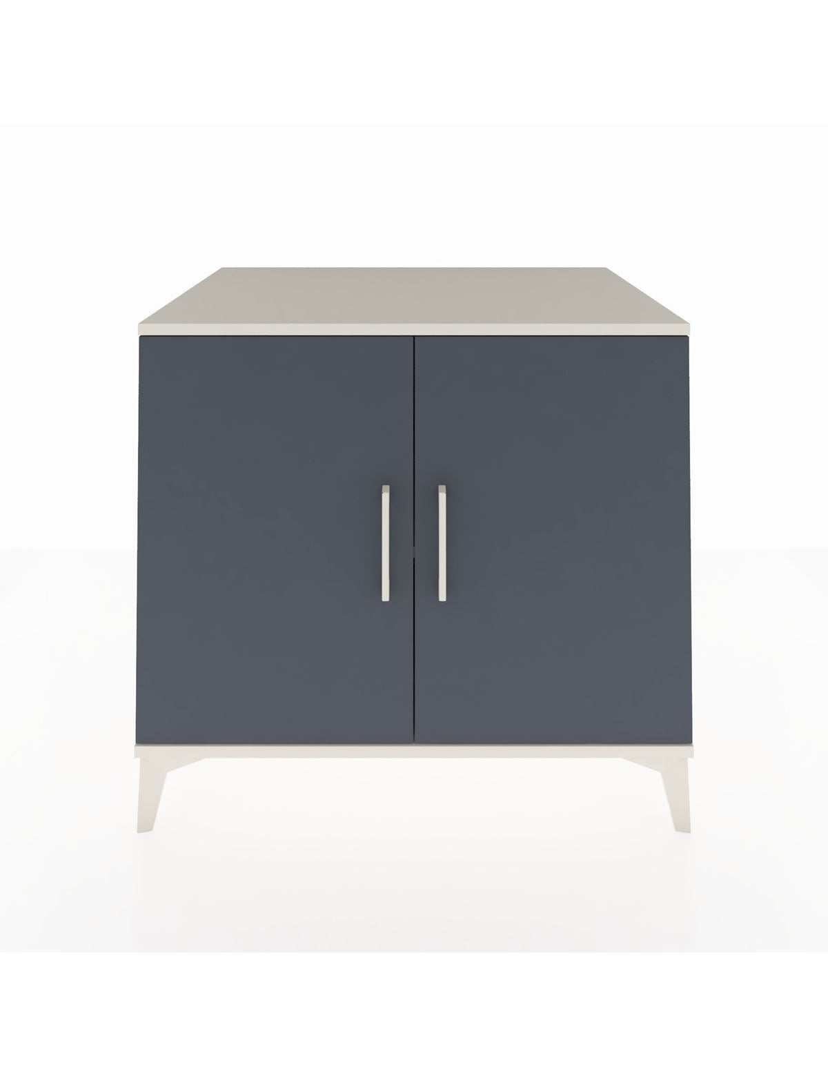 Kronos Şifonyer Tek Raflı 2 Kapaklı 88x59x80 Aytaşı-Antrasit