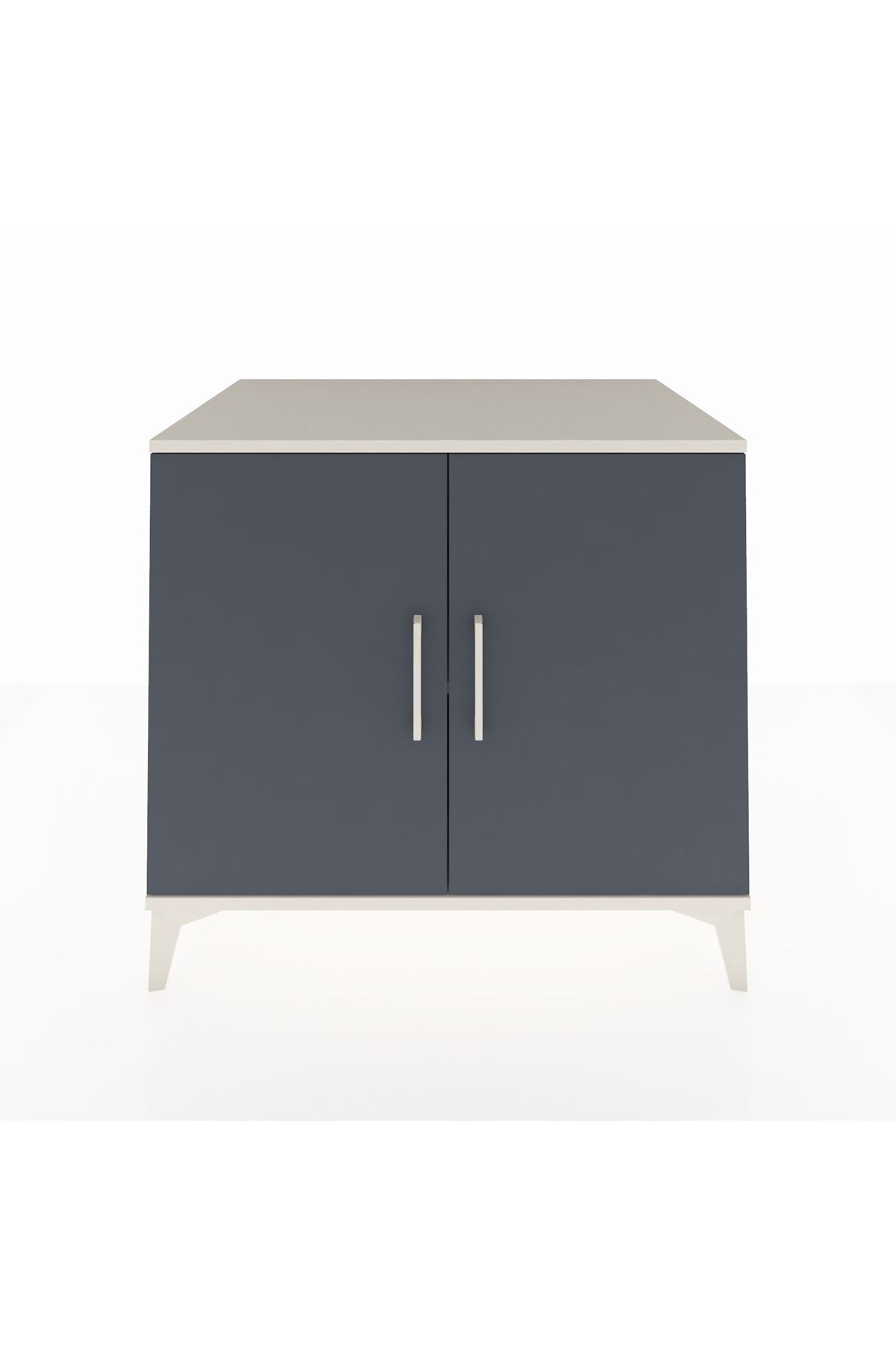 Kronos Şifonyer Tek Raflı 2 Kapaklı 88x59x80 Aytaşı-Antrasit