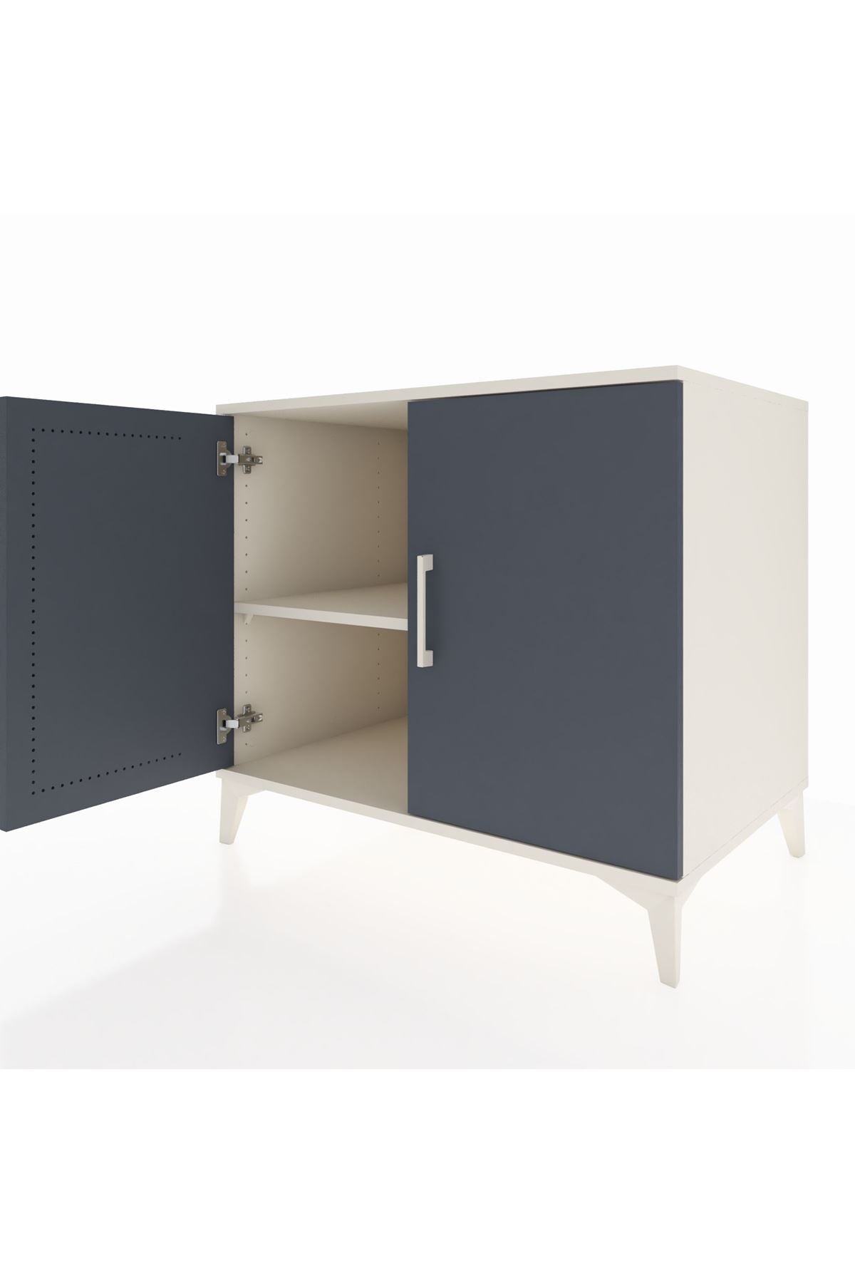 Kronos Şifonyer Tek Raflı 2 Kapaklı 88x59x80 Aytaşı-Antrasit