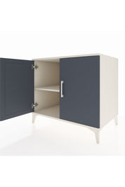 Kronos Şifonyer Tek Raflı 2 Kapaklı 88x59x80 Aytaşı-Antrasit