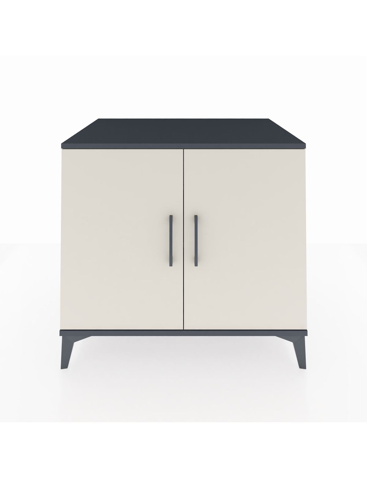 Kronos Şifonyer Tek Raflı 2 Kapaklı 88x59x80 Antrasit-Aytaşı