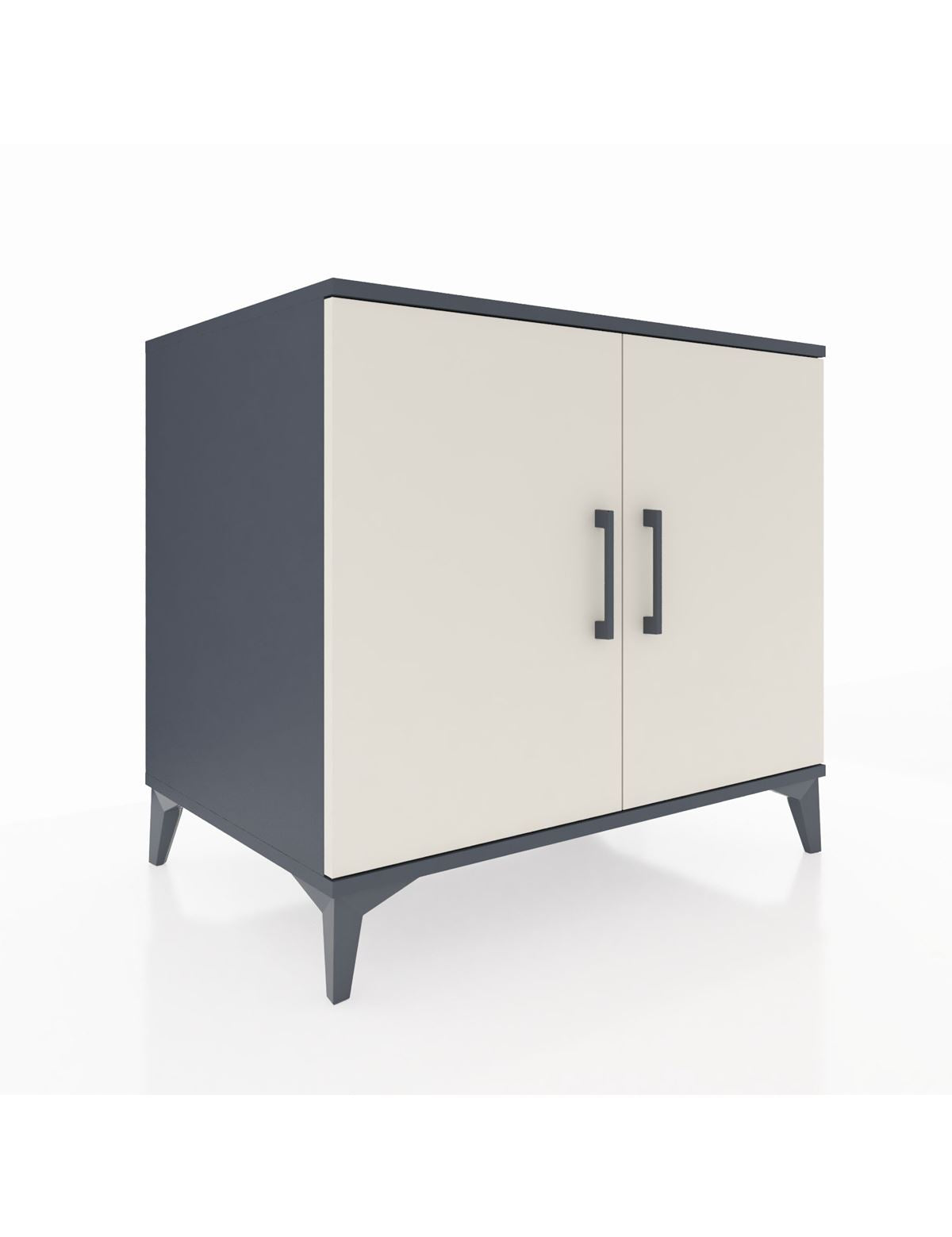 Kronos Şifonyer Tek Raflı 2 Kapaklı 88x59x80 Antrasit-Aytaşı