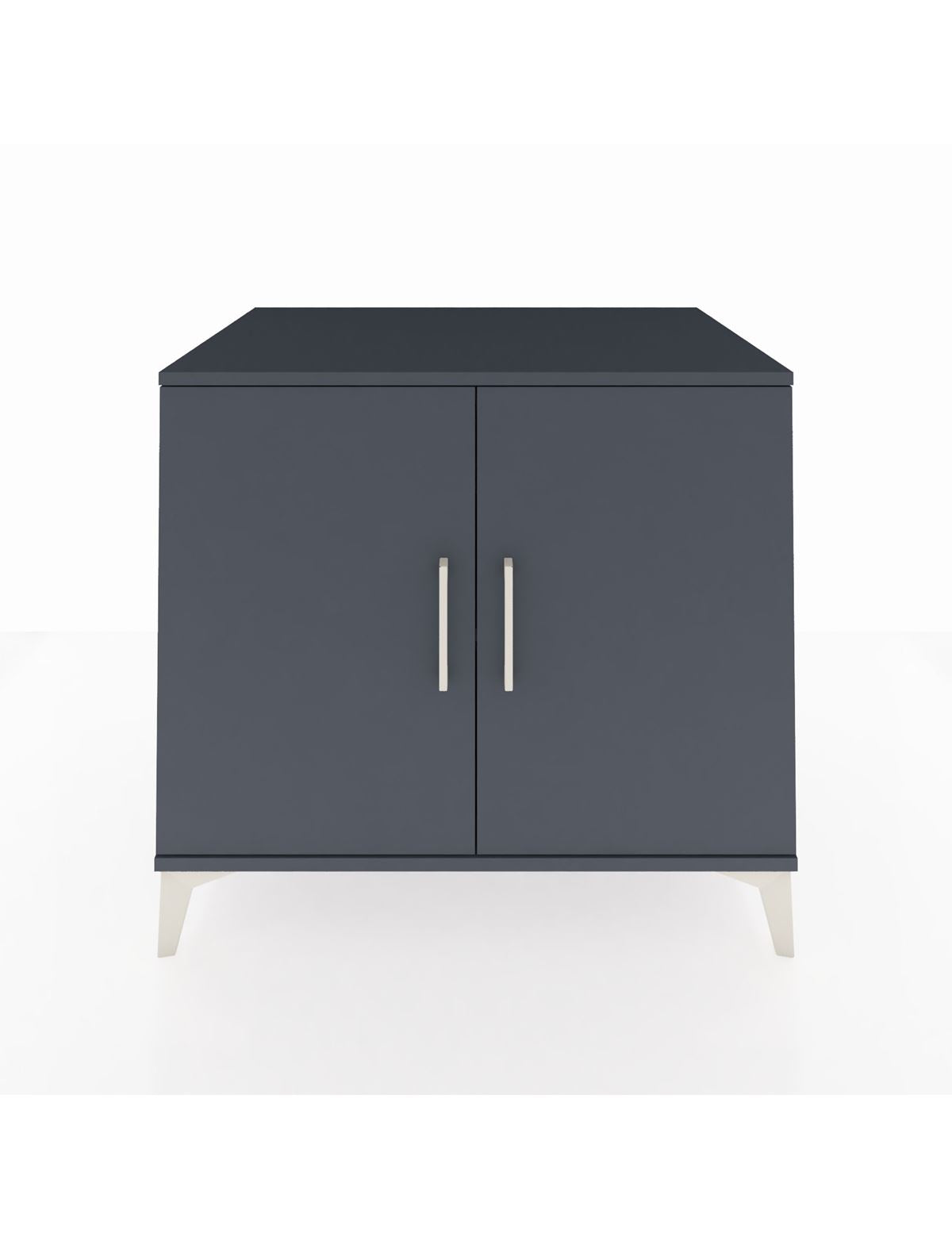 Kronos Şifonyer Tek Raflı 2 Kapaklı 88x59x80 Antrasit-Antrasit