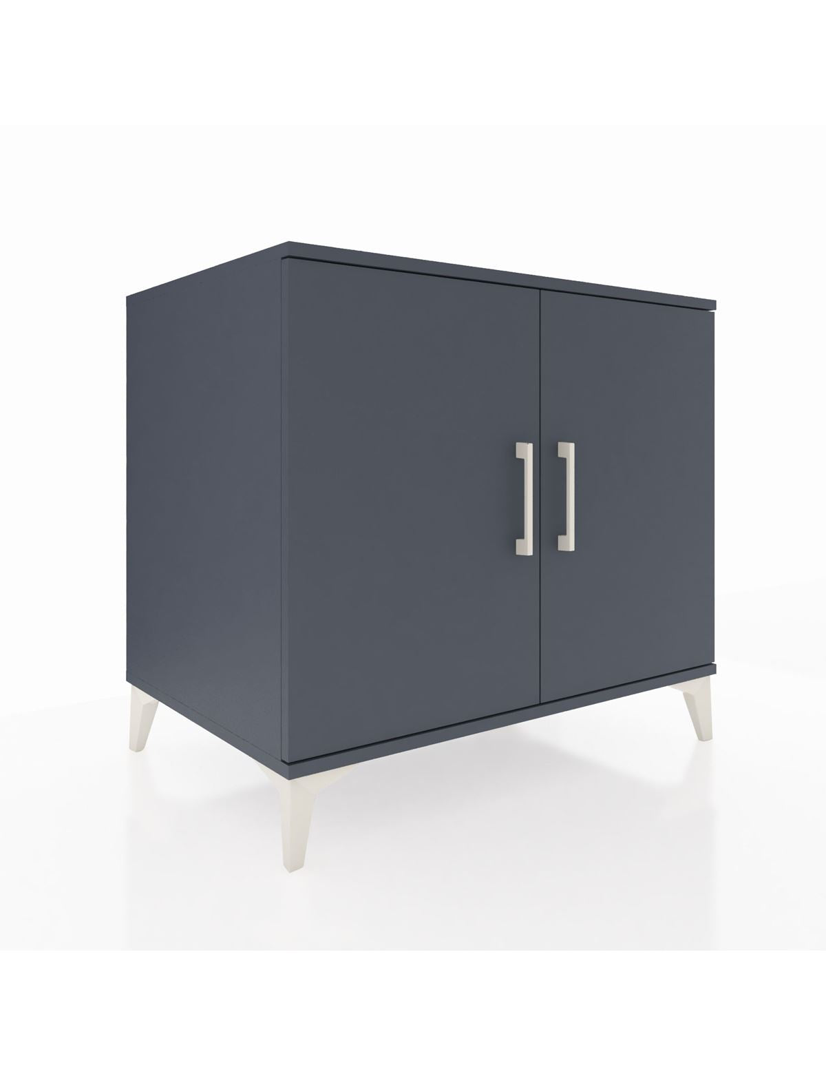 Kronos Şifonyer Tek Raflı 2 Kapaklı 88x59x80 Antrasit-Antrasit