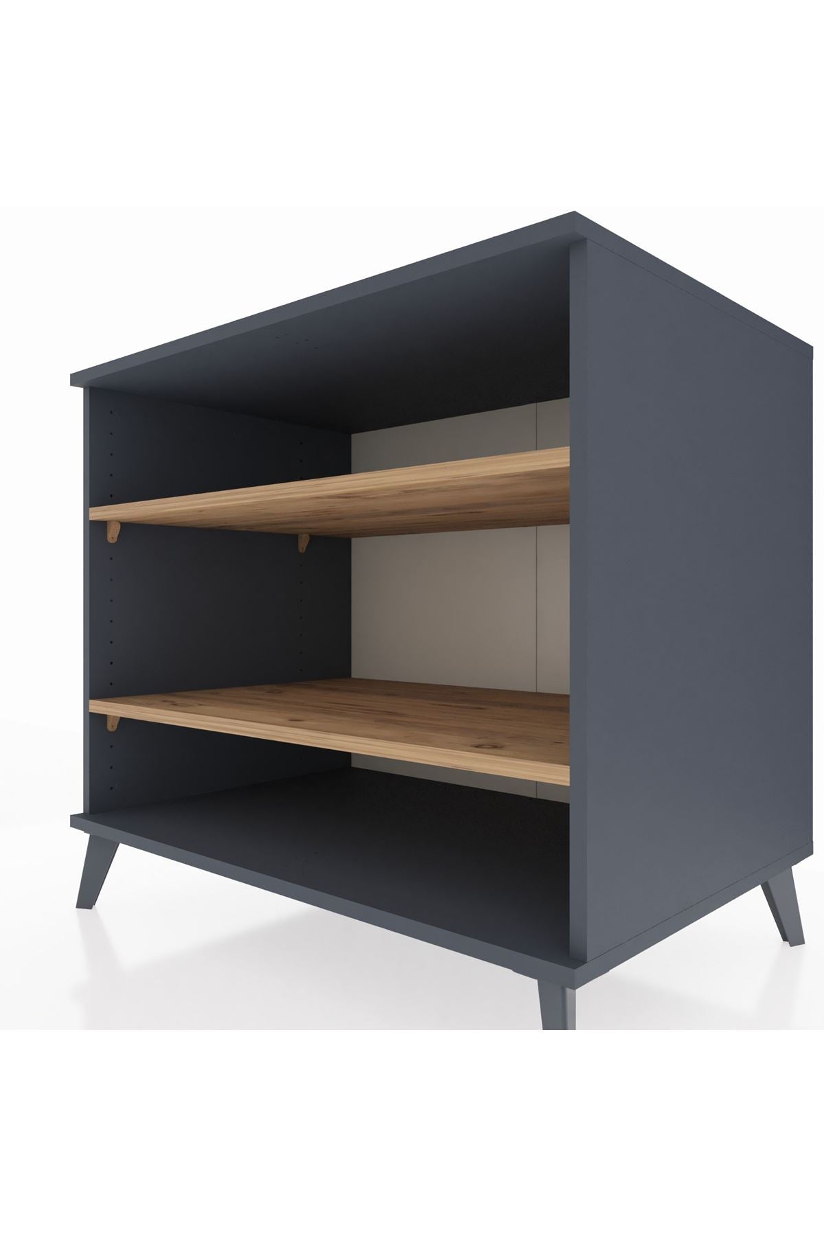 Kronos Şifonyer 2 Raflı 88x59x80 Antrasit-Çam