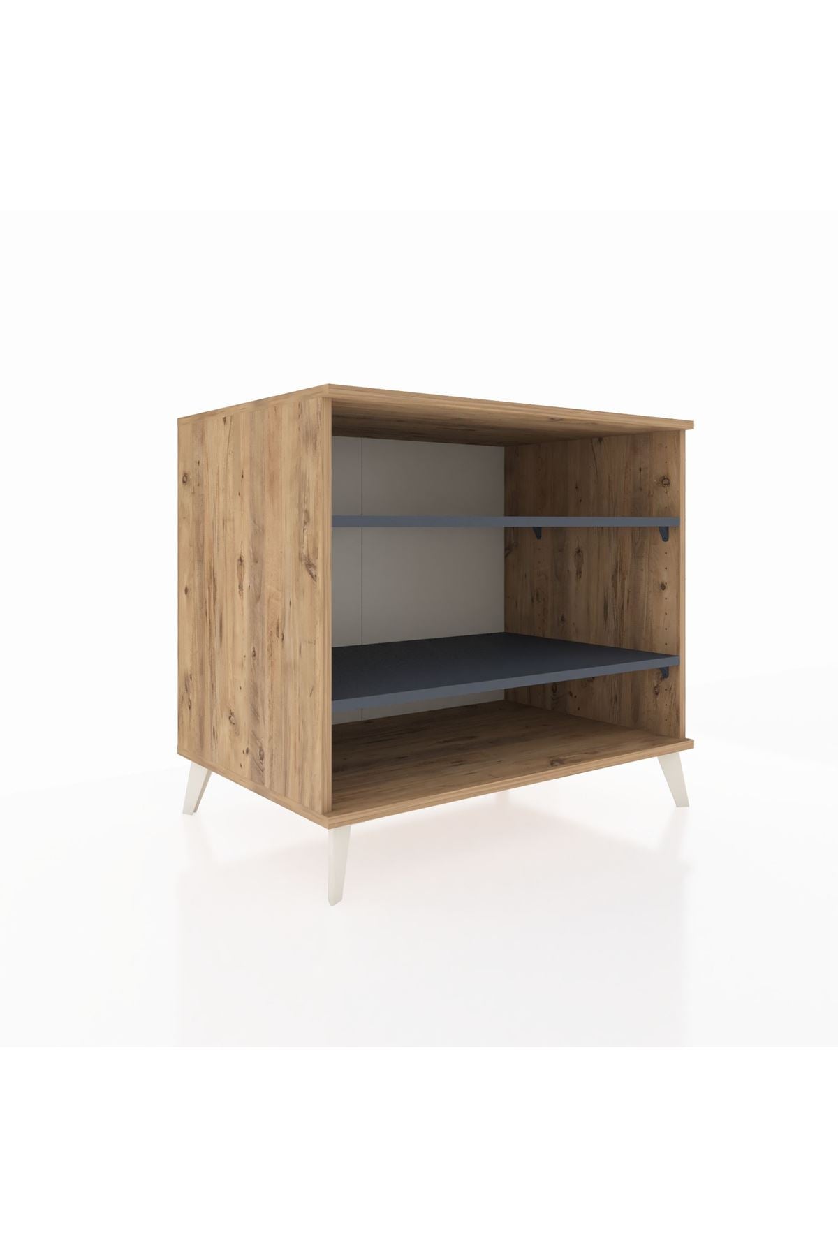 Kronos Şifonyer 2 Raflı 88x59x80 Çam-Antrasit