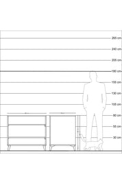 Kronos Şifonyer 2 Raflı 88x59x80 Çam-Antrasit