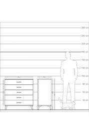 Kronos Şifonyer 5 Çekmeceli 88x59x96 - S70M001V2C