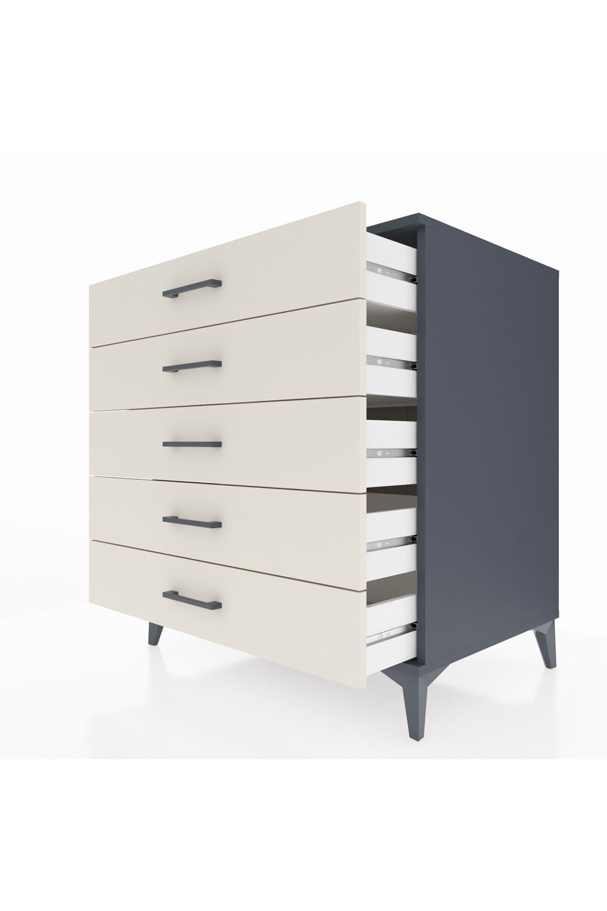 Kronos Şifonyer 5 Çekmeceli 88x59x96 - S70M001V4C