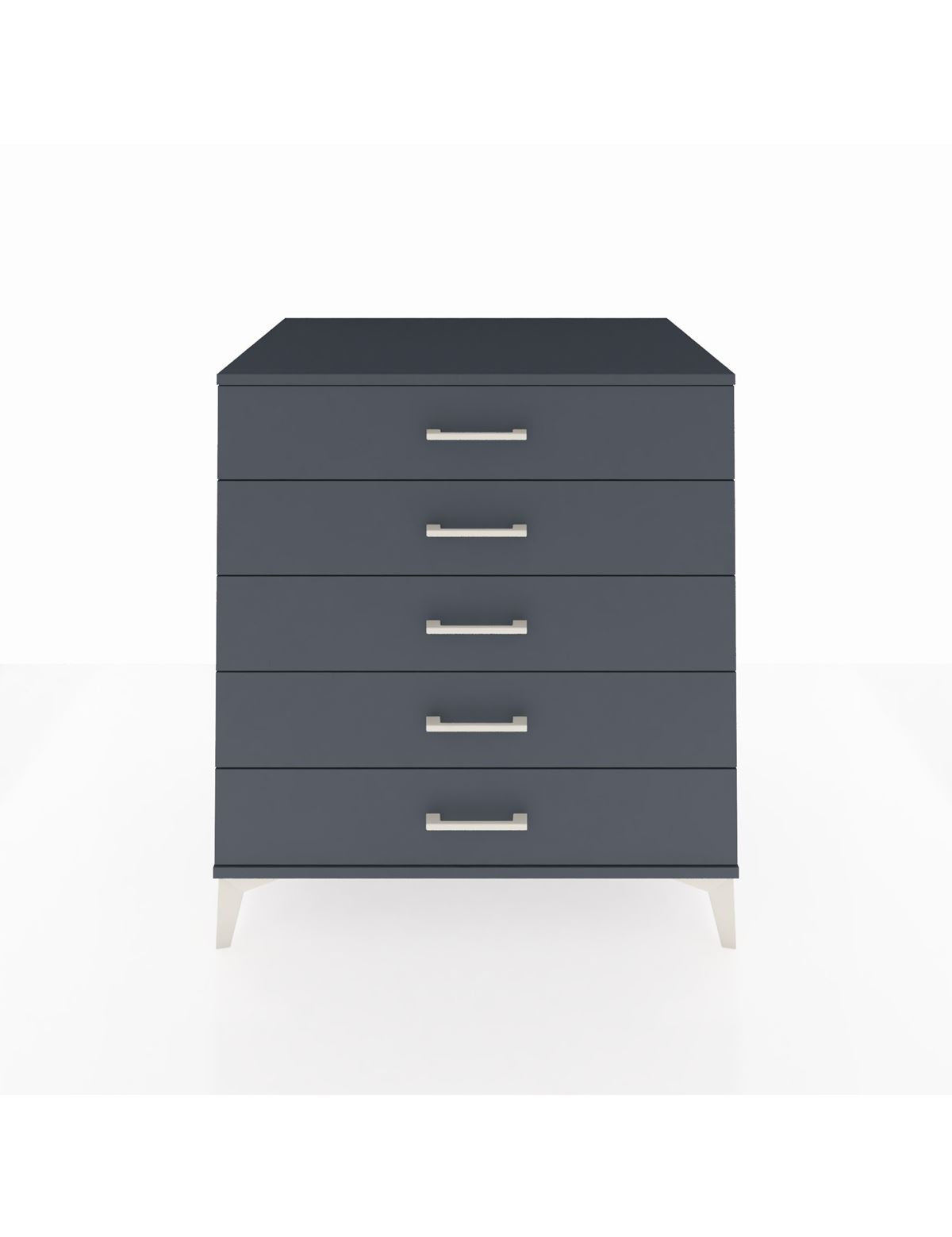 Kronos Şifonyer 5 Çekmeceli 88x59x96 Antrasit-Antrasit