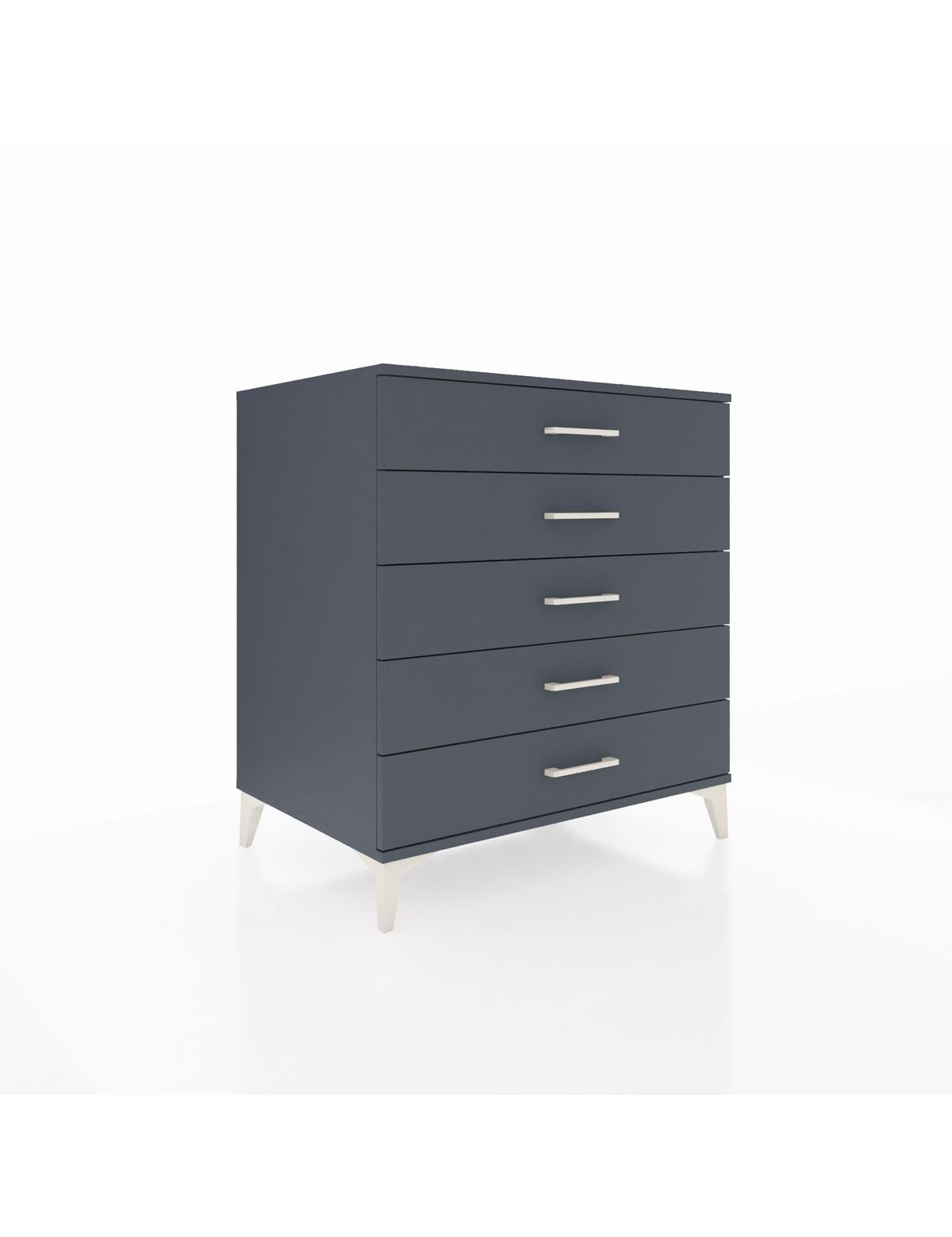 Kronos Şifonyer 5 Çekmeceli 88x59x96 Antrasit-Antrasit