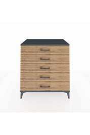 Kronos Şifonyer 5 Çekmeceli 88x59x96 Antrasit-Çam